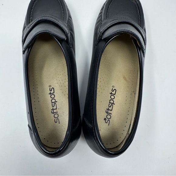 Softspots Women’s Shoes 7M Casual Slip On 103801 Black Leather - Picture 8 of 11